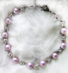 LILAC PRINCESS - Lilac pearls and AB Swarovski crystal, set into silver-plate. Hand chained. Silver-plated pewter toggle clasp. $198 SOLD May be special-ordered.
